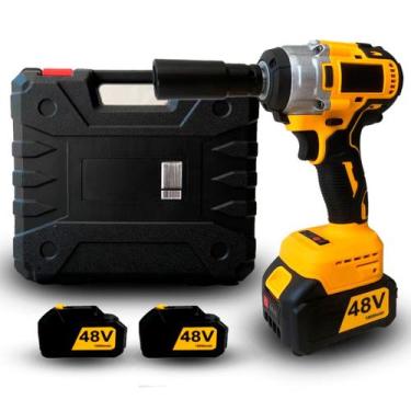 Imagem de Furadeira e Chave de Impacto Bivolt com 2 Baterias Portátil - PARAFUSA