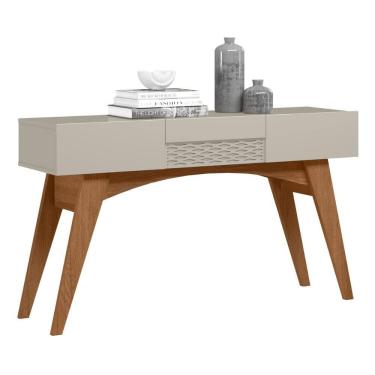 Imagem de Aparador Multifuncional com Espelho 3 Portas Retrô 136cm Multimóveis CR50122