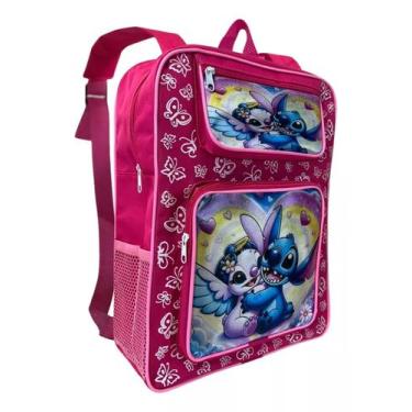 Imagem de Mochila Escolar Grande Stitch de Costa Infantil Juvenil Menina - lobet