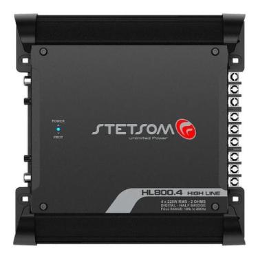 Imagem de Módulo Amplificador Digital Stetsom HL800.4 Canais - 1040 Watts RMS - 