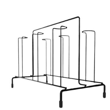 Imagem de Porta Copos Escorredor 6 Copos Mesa Organizador Bancada Pia Aramado(PRETO)