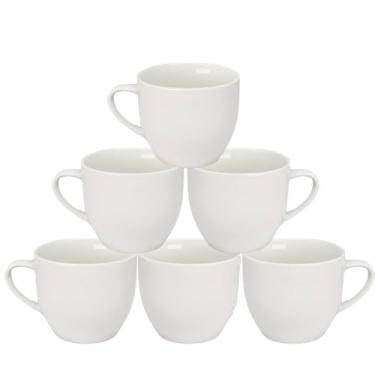 Imagem de Conjunto Xícaras Kit 6 Peças Porcelana Chicara Chá e Café 170ML (Branco)