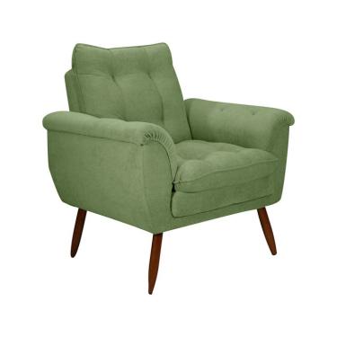 Imagem de Poltrona Xangai Bouclé Verde Oliva
