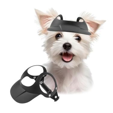 Imagem de PETLESO Chapéu de cachorro para cães pequenos e médios, chapéus de sol para cães com orifícios de orelha, viseira ajustável para esportes ao ar livre, chapéu de praia de verão, boné de beisebol