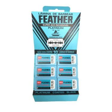 Imagem de Lâmina De Barbear Feather Platinum Caixa Fechada 1020 Unidades