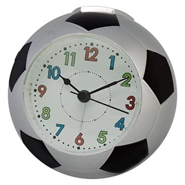 Imagem de Despertador quarto bola de futebol despertador, despertador alto e compacto para quarto, relógio de mesa de estudante, despertador digital fácil de definir para crianças relógio de mesa relógio de