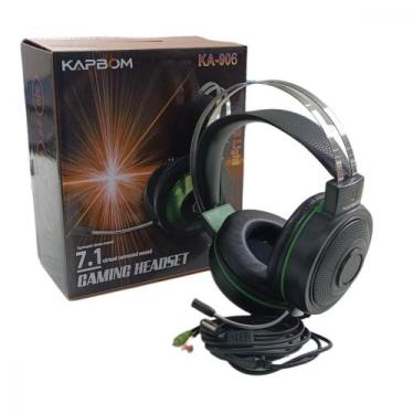 Imagem de Fone Headset Gamer com Fio e Microfone Ajustável Conexão USB / P2 Kapb