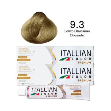 Imagem de 2 Unidades Coloração Itallian Color 9.3 Louro Claríssimo Dourado - Ita
