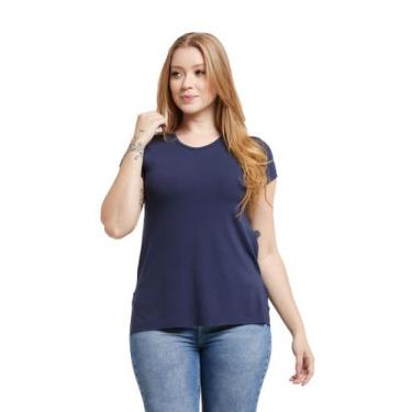 Imagem de Camiseta Feminina Viscolycra Mullet Tampa Bumbum - Konoa, Azul marinho