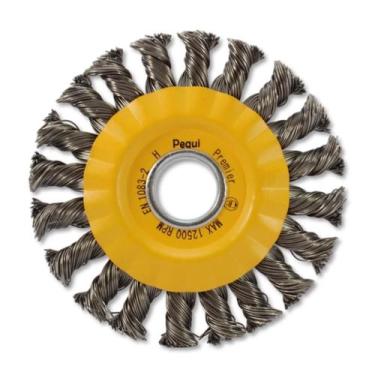 Imagem de Escova de Aço Temperado Circular Trançado 115x13mm - Pequi