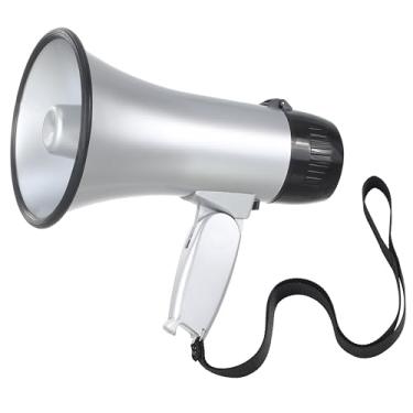 Imagem de Flydot Megafone Bullhorn com alça, potência de 20 W, branco e preto (prata)
