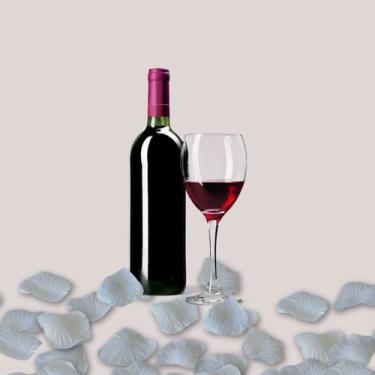 Imagem de 1500 Pétalas de Rosa Artificiais Vermelha e Branca para Decoração de E