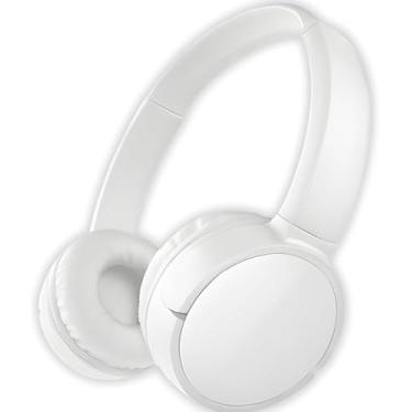 Imagem de Fone De Ouvido Bluetooth 5.3 Headphone Sem Fio Fone Corrida Academia Com Cancelamento de Ruído On-ear Leve Dobrável PREMIUM (BRANCO)
