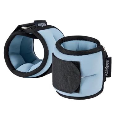 Imagem de AceSpear Conjuntos de pesos de tornozelo para homens, mulheres e crianças, 450 g, 1,4 kg, 1,8 kg, 2,3 kg, pesos de perna, braço, pulso, academia, para exercícios de pé, treino, caminhada, corrida