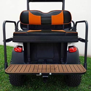 Imagem de YouLeGo Kit de assento traseiro universal para carrinho de golfe, tapete antiderrapante com materiais de EVA ecológicos para a maioria dos carrinhos de golfe (bege)