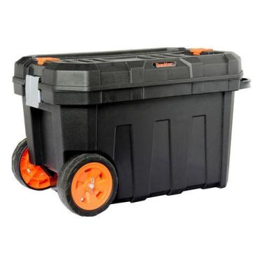 Imagem de Caixa Ferramentas 2 Em 1 Com Rodas Profissional 61x38x37cm - Bauker