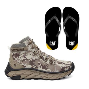 Imagem de Bota Cano Médio Masculina Com C.a + Chinelo Basic Envio Rápido - CATPR