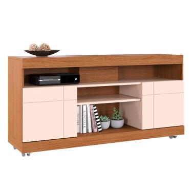 Imagem de Rack Bancada Para Tv 47 Pol 136cm Pavia Freijó/off White C05 - Mpozenato