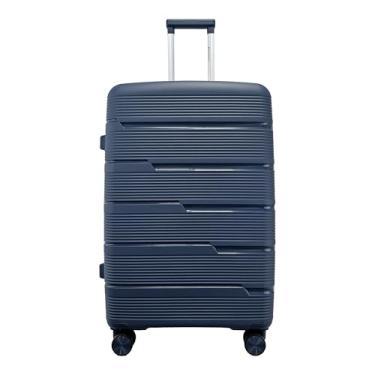 Imagem de Mala de Viagem Grande 32kg em Polipropileno Cadeado TSA Rodas 360 Gladiador P2G (Azul Marinho)