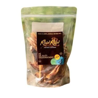 Imagem de Petisco para caes Mordedor Natural Pet Pé de Pato Desidratado 12 unida