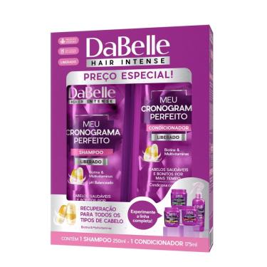 Imagem de Kit Dabelle Shampoo 250ml + Condicionador 175ml Meu Cronograma Perfeito