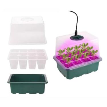 Imagem de Estufa Germinação Propagator 6 Células Com Luz Led 10w Grow ou Sem led(6-C-Com/Led)