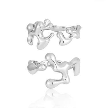 Imagem de yuruyi Anéis de casamento ajustáveis para casais: alianças de compromisso combinando com pedras preciosas de coração para amor, anel de noivado romântico para casal, casamento e presentes de dia dos