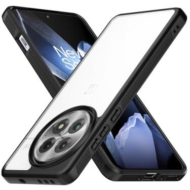 Imagem de Capa fina para Oneplus 13, [parte traseira rígida de policarbonato + amortecedor de TPU macio] [anti-amarelo] [suporta carregamento sem fio] Capa protetora transparente de ajuste fino à prova de