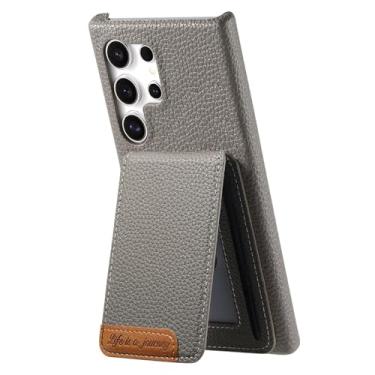 Imagem de Capa para Samsung S25Plus com suporte vertical para cartões (para Samsung S25Plus/cinza)