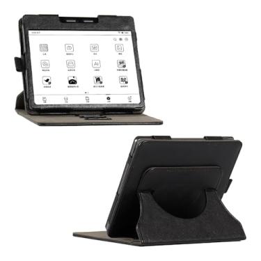 Imagem de Mingfeng Capa protetora PU para BIGME B7 E Ink Tablet leitor de 7 polegadas e-book tablet leve e protetor fino de quatro cantos e-paper book com slot para caneta rotação de 360 graus (preto)