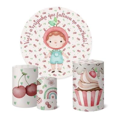 Imagem de Trio Capas Cilindro + Painel Redondo 1,50m Cerejinha - Fadrix, K1CER02