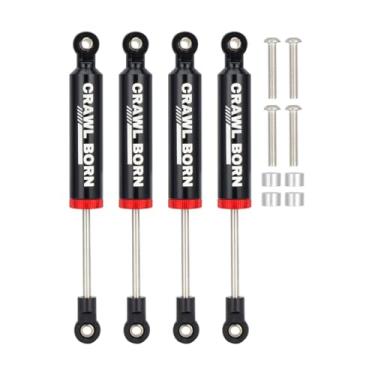 Imagem de 4pcs RC Shock Absorber Damper Internal Spring Built-in Spring for 1/10 RC Crawler Car Axial SCX10 I II III 90046 D90 RBX10 Wraith TRX4 MST Redcat Upgrade Parts (Black,100mm)