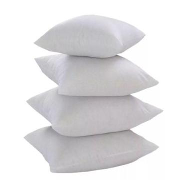 Imagem de Kit 4 Enchimentos de Silicone 50x50cm para Almofadas 45x45cm - Sua Cas