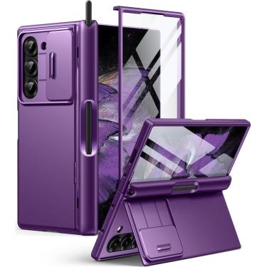 Imagem de Capa de telefone BERFY para Samsung Galaxy Z Fold 6 com S Pen roxa