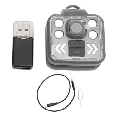 Imagem de Câmera esportiva corporal Visão noturna 1080p Pequeno esporte portátil Video Video Recorder lanterna Cam de faróis à prova d'água para ciclismo de corrida