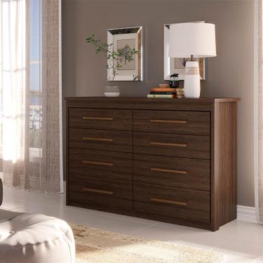 Imagem de Cômoda Elegance 8 Gavetas Capuccino Wood