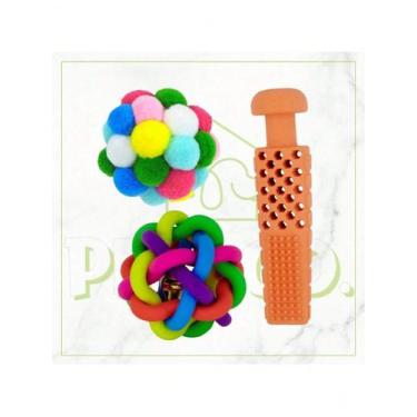 Imagem de Brinquedos para Cães Pequenos Monte Seu Próprio Kit - NoBrand, Transpa