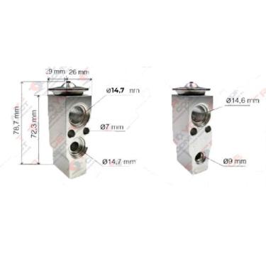 Imagem de Válvula de Expansão Block 1,5T O Ring doosan Dl-250 Máquina Hyundai Jo