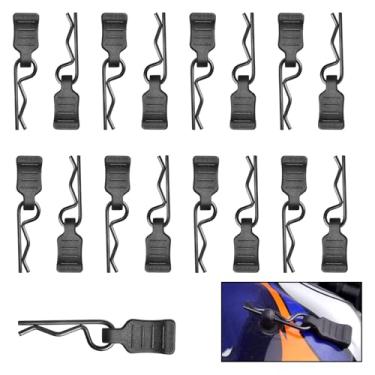 Imagem de Hobbypark 50 Peças Universal 1/16 1/18 Scx24 Rc Clipes De Corpo Com Abas De Puxar Preto Rc Carro R Pinos Pequenos Para Traxxas Trx4M Rc Veículos Caminhão Buggy Peças De Reposição