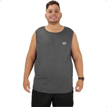Imagem de Camiseta Regata Masculina Academia Dry Fit Plus Size Premium - Princes