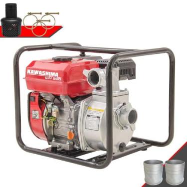 Imagem de Motobomba Kawashima GW200 À Gasolina 212cc 7HP 4T Com Vazão de 36m³/h 