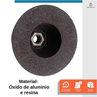 Imagem de Rebolo Copo Cônico 100X50Mm Esmerilhadeira M14 - Starfer 120