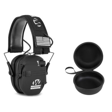 Imagem de Proteção de Redução de Ruído Adulto, Abafador Protetor de Ouvido Tático, Abafador De Ruído Eletrônico Walkers Razor, Abafador Tiro Esportivo (Preto)