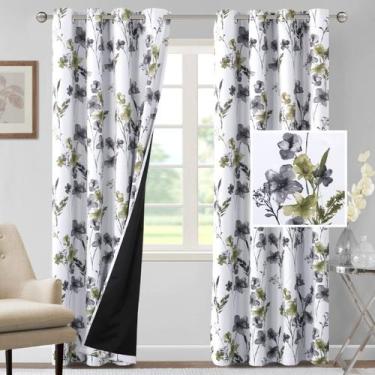 Imagem de Cortinas H.VERSAILTEX 100% Blackout Cattleya Floral 214x213cm