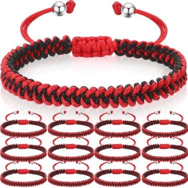 Imagem de Ecation 12 peças de pulseiras de futebol de futebol em massa, lembrancinha de festa, feita à mão, unissex, ajustável, trançada, presente para time masculino e feminino, One Size, Nylon, Sem Pedra