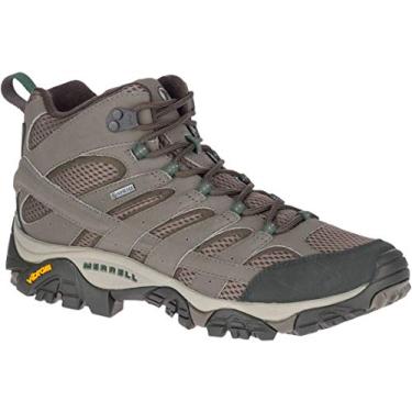 Imagem de Merrell Bota de caminhada masculina Moab 2 Mid Gtx, Pedra, 10