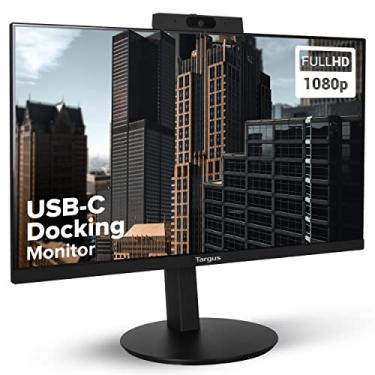 Imagem de Targus Monitor de computador de ancoragem USB-C de 24 polegadas com DP de 100 W, monitor Mac PC de altura ajustável, rotação de 360 graus, monitor de jogos de 24 polegadas com Dock, monitor duplo