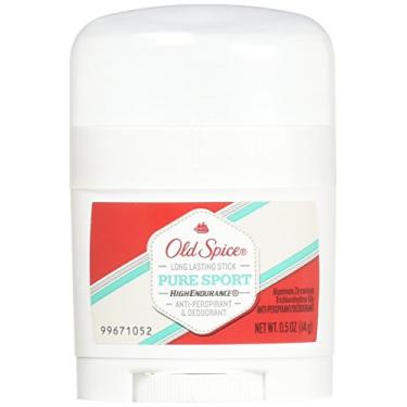 Imagem de Old Spice Desodorante antitranspirante High Endurance Pure Sport, tamanho de viagem de 14,2 g (pacote com 3)