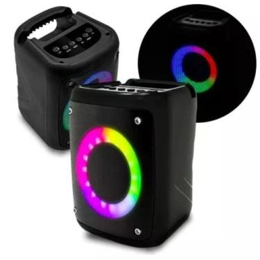 Imagem de Som Rgb 10w Wirelees Bluetooth Rádio Portátil Original - KapBom