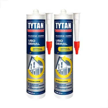 Imagem de Silicone Tytan Uso Geral Acético 280G Preto Pro - Kit 2 un - Tytan Sel